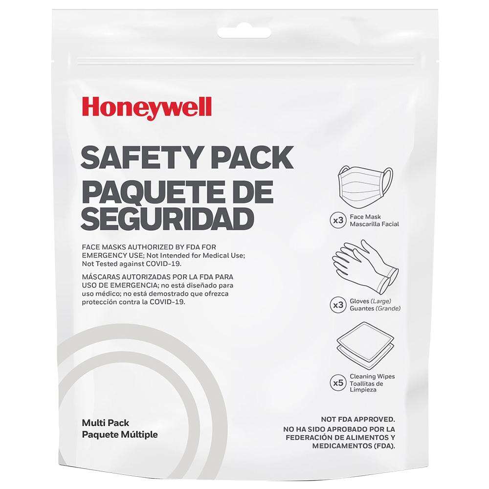 Safety Protection Honeywell Safety Products Ready Series Honeywell Safety Multi Pack - 3 Face Masks 3 Gloves & 5 Cleaning Wipes • Model: Ready Series